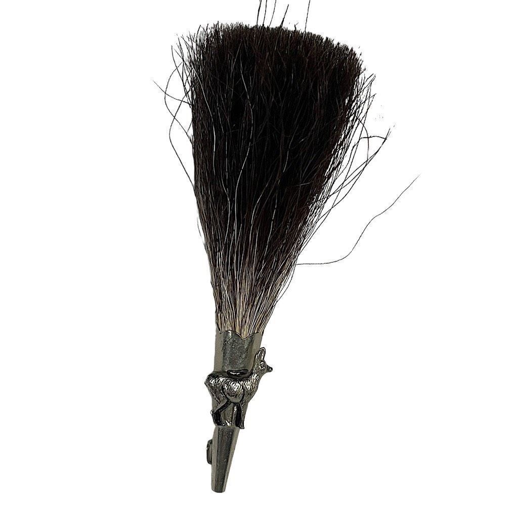Vintage‎ Silver & Animal Hair Llama Hat Pin
